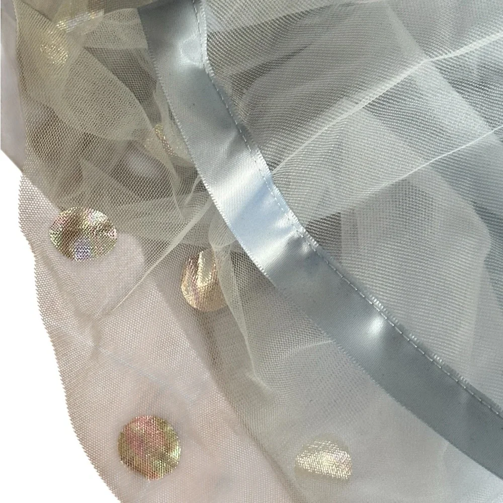 Weissman Silver and Blue Sequin Tutu Dress
